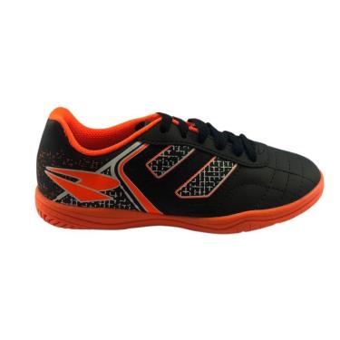 Imagem de Chuteira Tênis Futsal Dray 305 Preto-Laranja Adulto Original Unissex-Unissex