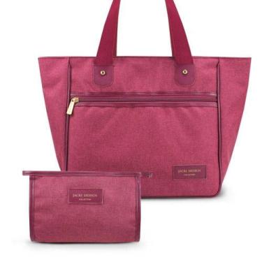 Imagem de Kit De Necessaire E Bolsa Joy - Jacki Design Vinho