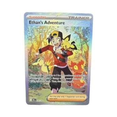 Imagem de Cartas PTCG Psyduck Salamence Crobat Mewtwo DIY EN - Jogo Clássico Fei
