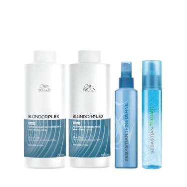 Imagem de Wella BlondorPlex Care Line Sh 1000ml + Cond 1000ml + Trilliant 150ml 