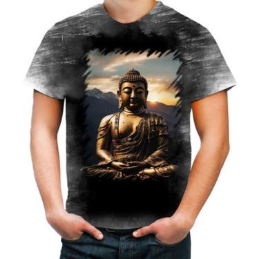 Imagem de Camiseta Desgaste Estátua de Buda Iluminado Religião 24 - Kasubeck Sto