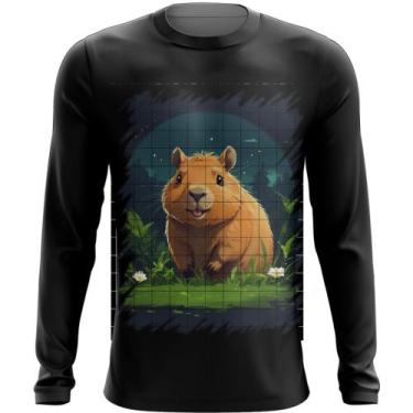 Imagem de Camiseta Manga Longa Capivara do Bem Animalzinho 5 - Kasubeck Store®, 