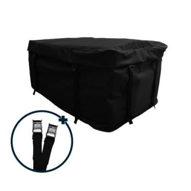 Imagem de Bagageiro Teto Maleiro Dobrável Resistente 340 L + Cinta - Não informa