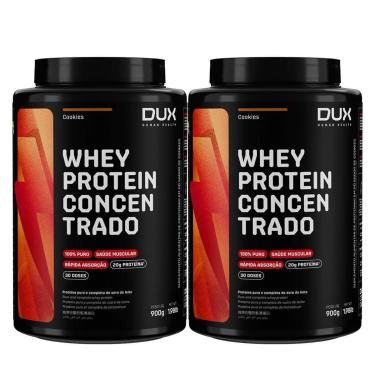 Imagem de Kit 2X Whey Protein Concentrado - 900g Cookies - Dux Nutrition-Masculino