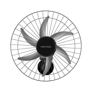 Imagem de Ventisol Ventilador Parede Steel 50cm Preto Bivolt, Preto, Bivolt