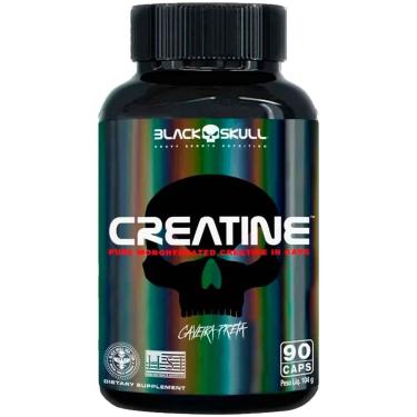 Imagem de Creatina 90 Cápsulas Pote 30 Doses Black Skull Sem Sabor-Unissex