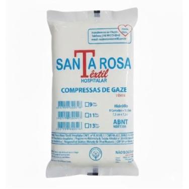 Imagem de Compressa de Gaze 7,5x7,5 13 Fios 250g Não Estéril - Santa Rosa