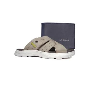 Imagem de Chinelo Itapua Masculino Couro 1251 Toast - Itapuã, 41, Toast