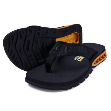 Imagem de Chinelo Kenner Rakka Ampass L7 37/45, Preto, Dourado, 39