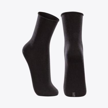 Imagem de Par de Meias Lupo Masculina Sem Punho Cano Longo 01275-001, Preto,  U