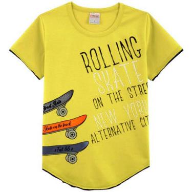 Imagem de Camiseta Infantil Menino Festa Arredondado Enjoy Tam 4 Ao 14 - Hering 