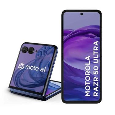 Imagem de Usado: Moto Razr 50 Ultra 512GB Azul-marinho Excelente - Trocafy - Mot