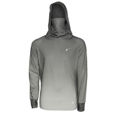 Imagem de Camiseta de Pesca Lori com Protetor de Rosto e Touca (Cinza, +50UV), X