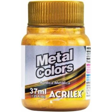 Imagem de Tinta P/Artesanato 37ml Metálica Ouro 532 Tinta P/Artesanato 37ml Meta