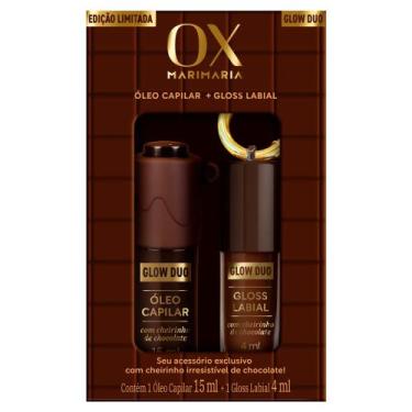 Imagem de Kit Glow Duo OX MariMaria Óleo Capilar 15ml e Gloss Labial 4ml com Che