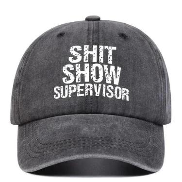 Imagem de Boné de Beisebol Unissex Ajustável "Shit Show Supervisor" - Primavera/