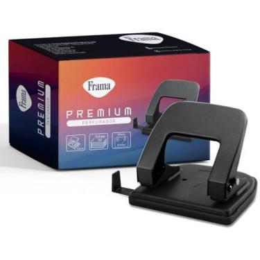 Imagem de Perfurador De Papel Metal Medio Preto P/20Fls - FRAMA