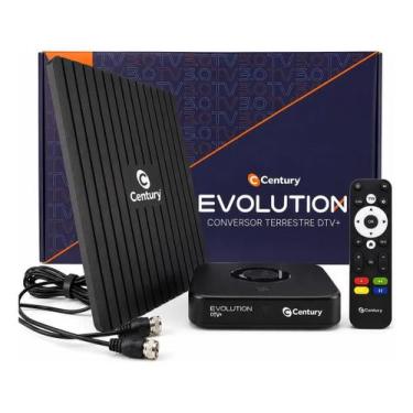 Imagem de Conversor Digital Century Evolution DTV TV 3.0 + Antena Interna Lançam