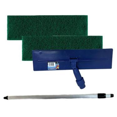 Imagem de Kit Cabo Extensor 1,5 Metros Alumínio 150cm Retrátil + 2 Fibras de Lim