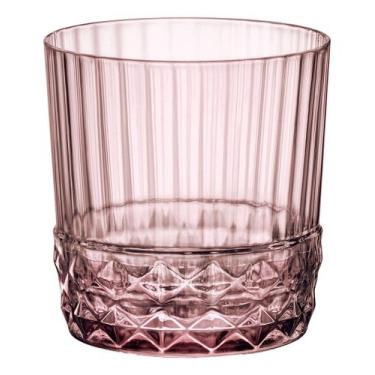 Imagem de Copo America 20s Bormioli Rocco 9x8cm Vidro Rosa 370ml 6pçs para Bar F