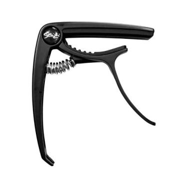 Imagem de Capotraste Para Violão E Guitarra Seizi Guitar Capo Black