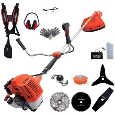 Imagem de Roçadeira Lateral à Gasolina 5 em 1 DR520P5 Motor 2 Tempos 52cc 2,5HP 10500 RPM Trimmer Kit EPI Duratork