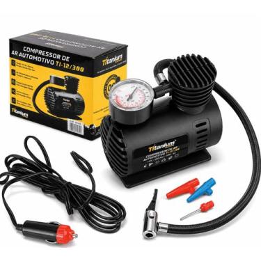 Imagem de Mini Compressor Automotivo 12V 300 PSI Portátil 70W Titanium Platina