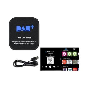 Imagem de Antena DAB+ Para Rádio Automotivo Android Com Adaptador USB, Receptor 