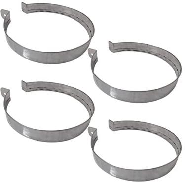 Imagem de 4 Abraçadeira 12" Polegadas Inox 430 Para Duto Churrasqueira