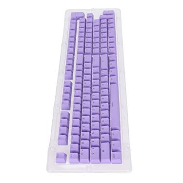 Imagem de 114 Teclas de teclado, teclado à prova de óleo transmissor de luz, teclas de teclado para a maioria dos teclados mecânicos(mini roxo)