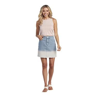 Imagem de Mud Pie Saia jeans feminina Posie, Azul, P