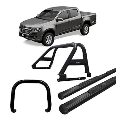 Imagem de Kit Quebra Mato + Estribo + Santo Anto Duplo S10 12/20 Preto