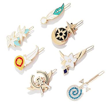 Imagem de Grampos de Cabelo Lumine Mona Grampos de Cabelo Genshin Impacto para Mulheres Meninas Acessórios de Cabeça Ferramentas de Estilo Presentes
