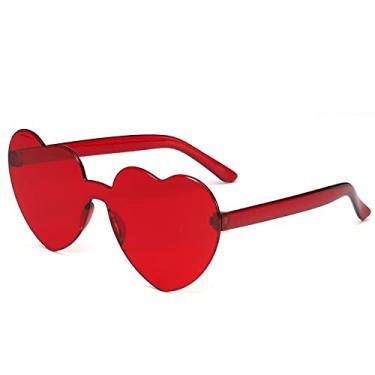 Imagem de Candy color heart shape ocean personality glasses sunglasses Sunglasses,13,China