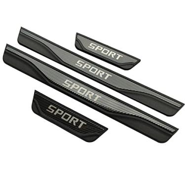 Imagem de GZBFTDH Proteção de Peitoril Soleira da Porta, para Ford Escape Bronco Sport Carro Acessórios, Aço Inoxidável Kick Plate Guard de Pedal de Limiar Protetor, Peças para Automóveis