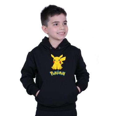 Fantasia Pikachu Pokemon Infantil Unisex Com Capuz