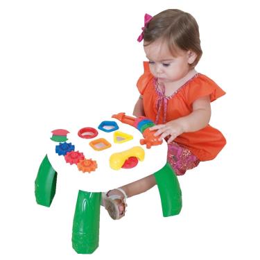 Imagem de Mesa com Atividades - Mesa Didática Divertida - Play Time - Colorida - Cotiplás