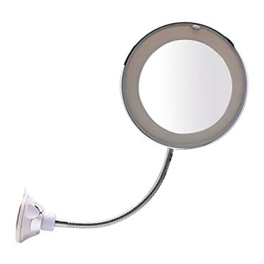 Imagem de Mimo Style Espelho Com Led Flexível, Feito de Aço Inoxidável. Possui Iluminação Facilitando a Aplicação de Maquiagem. Sua Base Pode Ser Fixada Em Qualquer Lugar. Resistente e Durável, Utiliza Pilhas