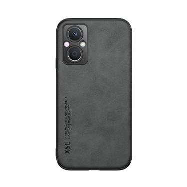 Imagem de Kepuch Silklike Capa para Oppo Reno 7Z/7 Lite/A96 5G(China)/F21 Pro/OnePlus Nord N20 - Case Placa de Metal Embutida para Oppo Reno 7Z/7 Lite/A96 5G(China)/F21 Pro/OnePlus Nord N20 - Preto