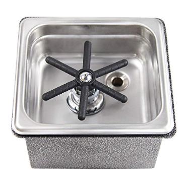 Imagem de YBB Lavador de vidro para pia, lavador de vidro de barra de torneira, lavador de garrafas, acessórios de pia de cozinha, arruela de metal, acessórios para pia de cozinha, enxaguador de copos de pia de