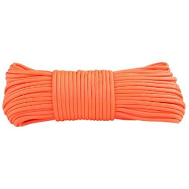Imagem de Corda Paracord West Coast Brilha no Escuro 550 100% Nylon Paracord – 7 Fios Tipo III – – Comprimentos de 10, 25, 50 ou 100 Pés, Laranja, 25 Feet