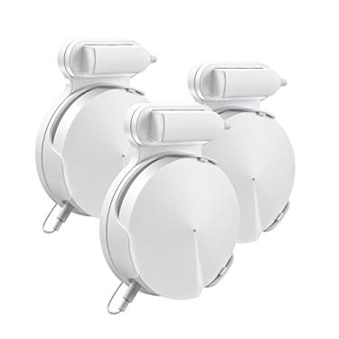 Imagem de BANGCHEER Caixas de armazenamento de cabo e linha de energia Wi-Fi para TP-Link Deco M5, adequadas para classificação de roteadores Wi-Fi domésticos, suportes de parede fáceis de instalar no celular (branco-3 peças)