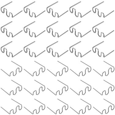 Imagem de 1000pcs Welding Rods Hot Staple Repair Machine Plastic Welding Hot Stapler for Repair Machine Car Bumpers Dashboards Lamp Holders Plastics Rings Daily Plastics Supplies 0.8 0.6mm(Wave Shape)