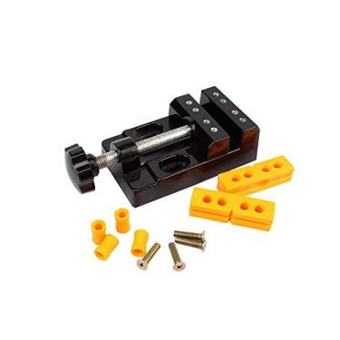 Imagem de BUYSK Mini Bancada Vice Braçadeira Plana Abertura de Grampo Paralelo Torno de Mesa para Reparo de Relógio Escultura Artesanato Ferramenta de Escultura Faça Você Mesmo