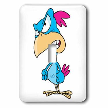 Imagem de 3dRose Interruptor único lsp_103891_1 Cute Angry Mean Bird, multicolorido