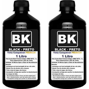 Imagem de AUTHENTIC INK Tinta Preta Premium 2 Litros para Impressoras Epson L3150, L3110, L3250, L3210, L1250, L5190 - Kit com 2 Litros e 2 Seringas para Abastecimento