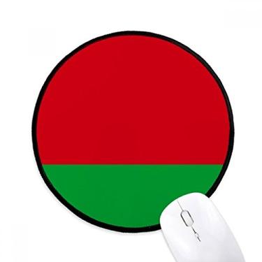 Imagem de DIYthinker Mouse pad bandeira nacional da Bielorrússia país área de trabalho tapete redondo para computador