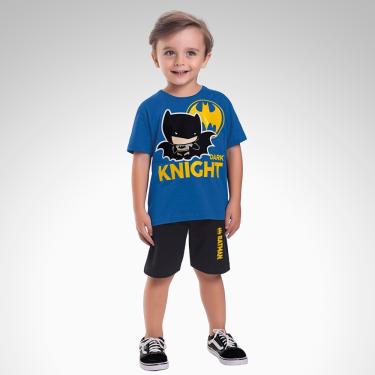 Imagem de Conjunto Infantil Batman Camiseta E Bermuda Fakini 03534