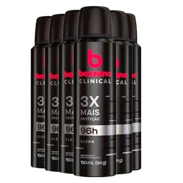 Imagem de Kit Desodorante Aerosol Bozzano Clinical Clean 150ml 6 Unidades