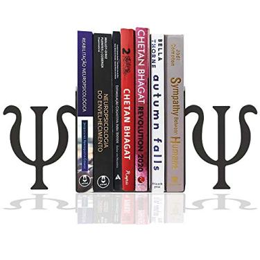 Imagem de Suporte aparador de livros Psicologia organizador cd e dvd Aço PeculiArtes